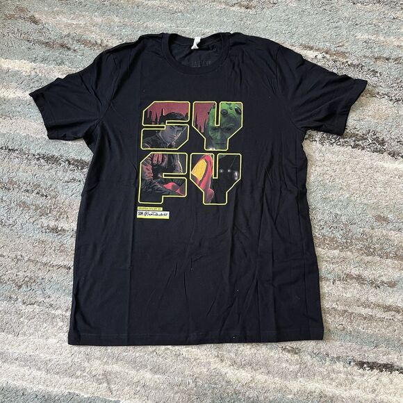 SYFY NIGHTFLYERS FAN ART BY SHRPTOOTH PROMO COMIC CON BLACK T-SHIRT SIZE  XL - Picture 1 of 5
